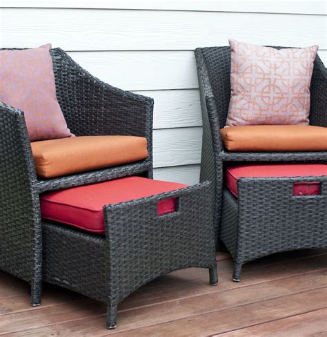 Buy Wicker Chair With Pull Out Ottoman